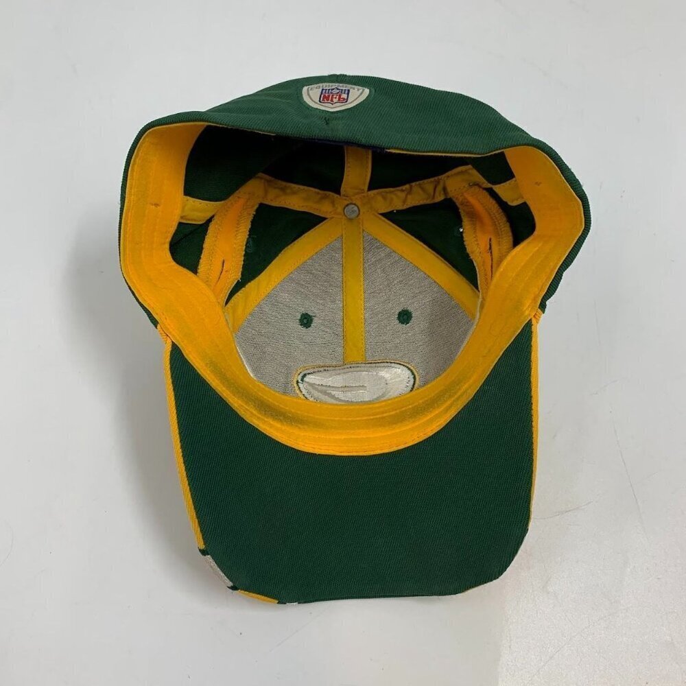 Reebok‎ Green Bay Packers Green Yellow NFL Football Fitted Cap One Size - Picture 6 of 9